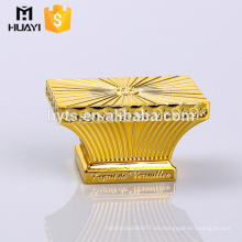 Kundengebundene glänzende Goldzamac-Parfümkappe der eleganten Art, schöne Glasparfüm-Flaschenkapseln